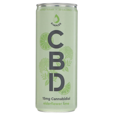 SIMPLEE CBD | CBD Infused Elderflower & Lime | 1 x 250ML