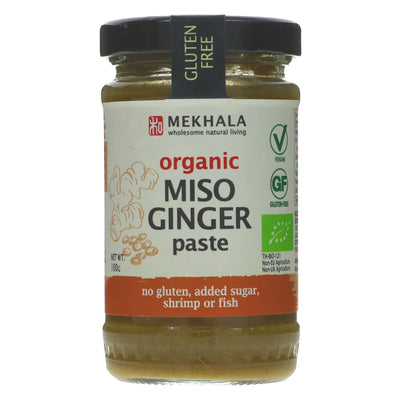 Mekhala Miso Ginger Paste: gluten-free, vegan & organic with no artificial preservatives. Add flavor to soups, marinades and stir-fries.