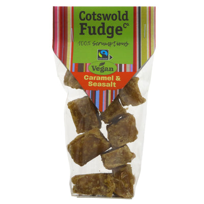 Delicious Vegan Caramel Sea Salt Fudge, Fairtrade & guilt-free. Gluten-free, sugar-free & Vegan. Available at Superfood Market!