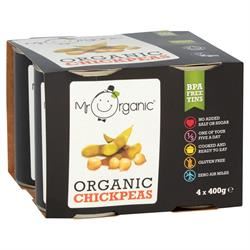 Mr Organic | Organic Chick Peas 4 x 400g Pack | 4 X 400gpack