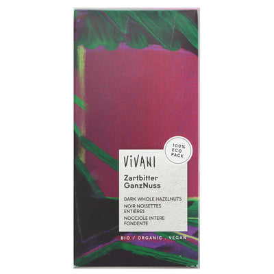 Vivani | Dark Choc & Whole Hazelnuts | 100G