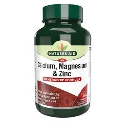 Natures Aid | Calcium Magnesium + Zinc 90 Tablets | 90 tablet