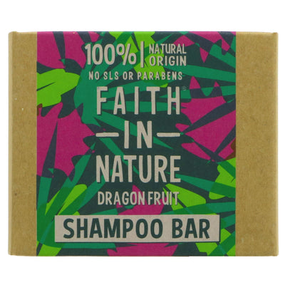 Vegan Dragon Fruit Shampoo Bar by Faith In Nature - eco-friendly, plastic-free, and luscious!