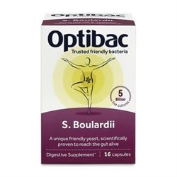 Optibac Probiotics | S.Boulardii 16 capsules | 16 capsule