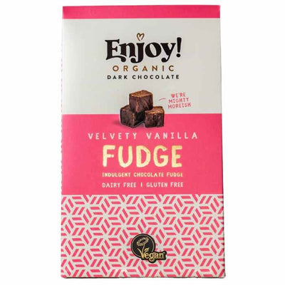 Enjoy Raw Chocolate | Vanilla & Chocolate Fudge | 100g