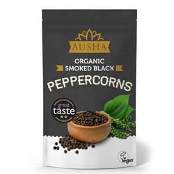 AUSHA | Organic Smoked Black Peppercorns 100g - 2** Great Taste Award | 100g