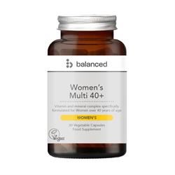 Balanced | Women's 40+ Multi 30 Veggie Caps - Reusable Bottle | 30 capsule