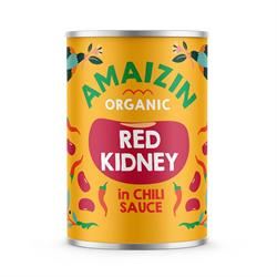 Amaizin | Organic Red Kidney Beans in Chilli Sauce 400g | 400g