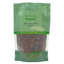 Just Natural Organic | Organic Cacao Nibs Raw 200g | 200g