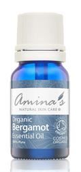 Amina's Natural Skincare | Pure Organic Bergamot Essential Oil 10ml | 10ml