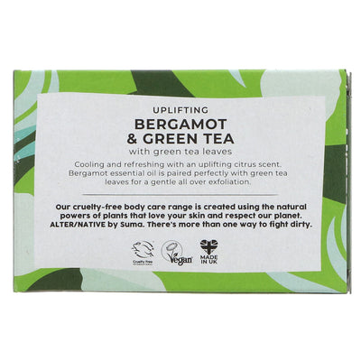 Alter/Native | Boxed Soap Bergamot & Green Tea - Uplifting - with green tea leaf | 95g