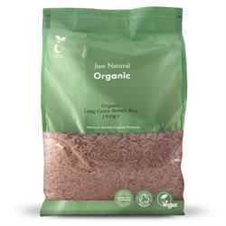 Just Natural Organic | Organic Long Grain Brown Rice 1000g | 1000g