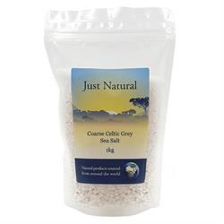 Just Natural Speciality | Coarse Celtic Grey Sea Salt (Sel de Guerande) Unrefined 1kg | 1kg