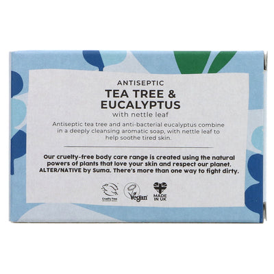 Alter/Native | Boxed Soap Tea Tree & Eucalyptus - Antiseptic - with nettle leaf | 95g