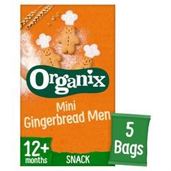 Organix | Organix Mini Gingerbread Men Snack Biscuits Multipack (5x20g) | 5 x 20g box