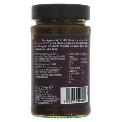 Dine With Atkins & Potts | Fig; Apple & Port Relish | 255G