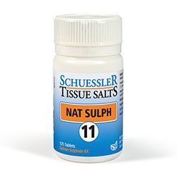 Schuessler | No 11 Nat Sulph Tissue Salts 125 Tabs | 125 tablet