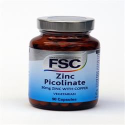 FSC | Zinc Picolinate 30mg 90 Veg Capsules | 90vegicaps