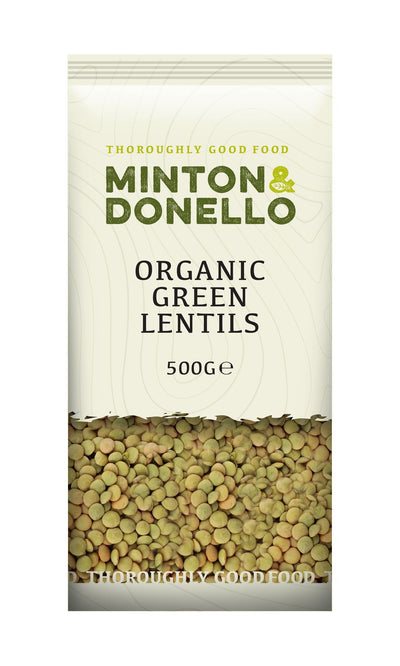 Minton & Donello | Organic Green Lentils | 500g