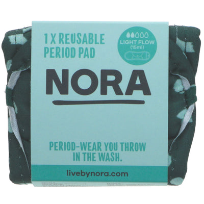 Nora | Reusable Light Pad - Celeste Green Pattern + Black | 1