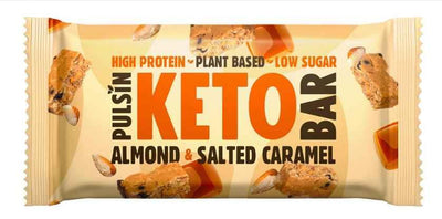 Pulsin | Almond Salted Caramel Keto Bar | 50g