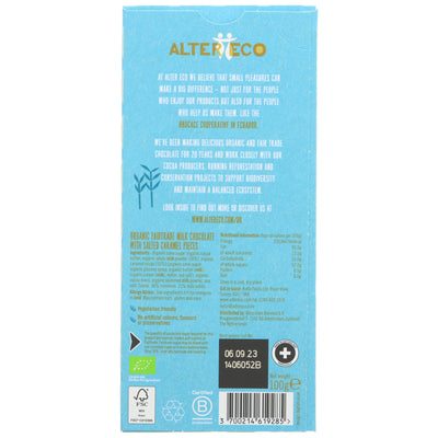 Altereco | Salted Caramel Milk Chocolate | 100g