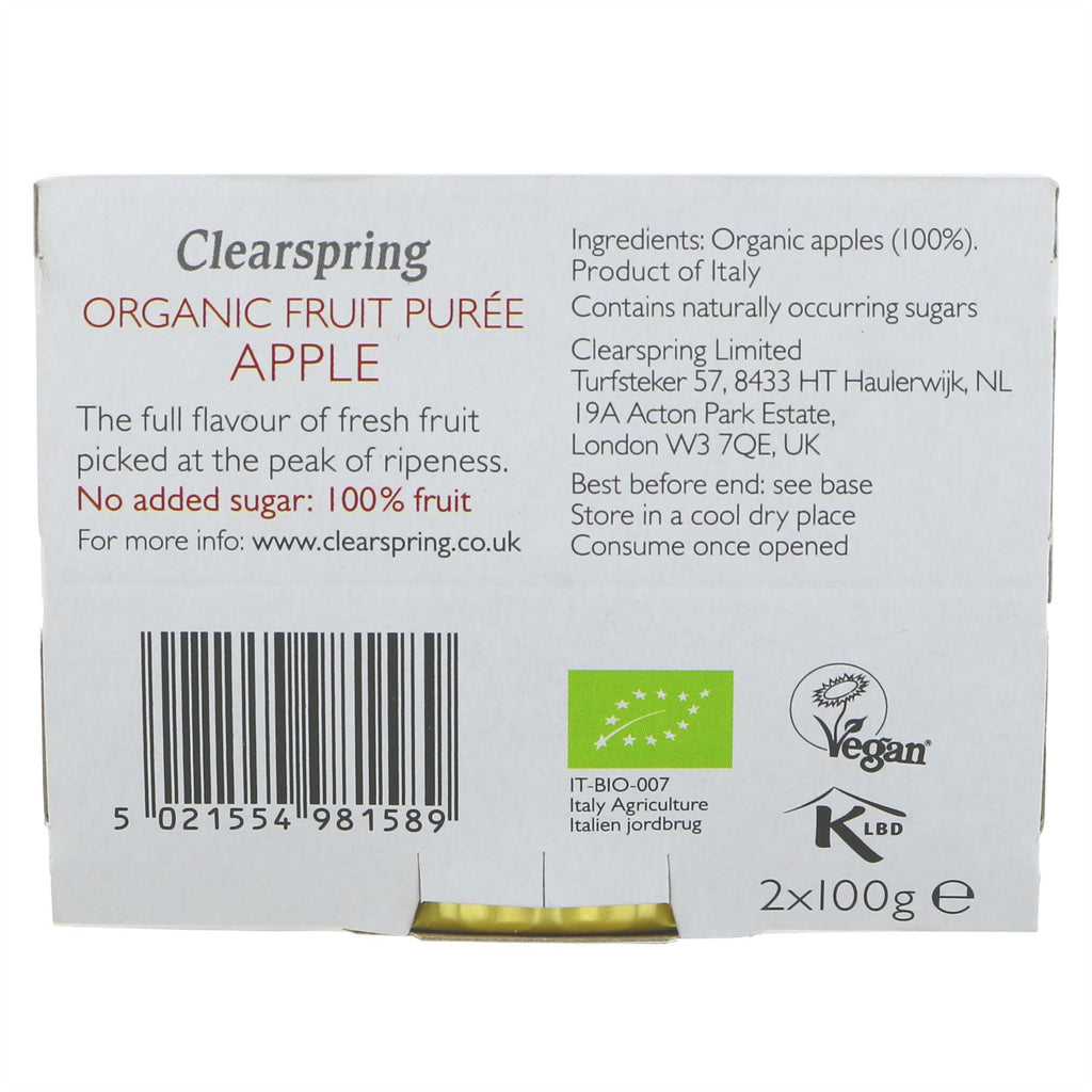 Clearspring | Apple Puree | 2x100g