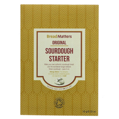 Organic, vegan sourdough starter for tangy bread. Easy to use in a variety of recipes. Perfect addition to baking routine.