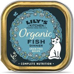 Lilys Kitchen |  Lily's Kitchen Organic Fish Dinner for Cats 85g | 85g