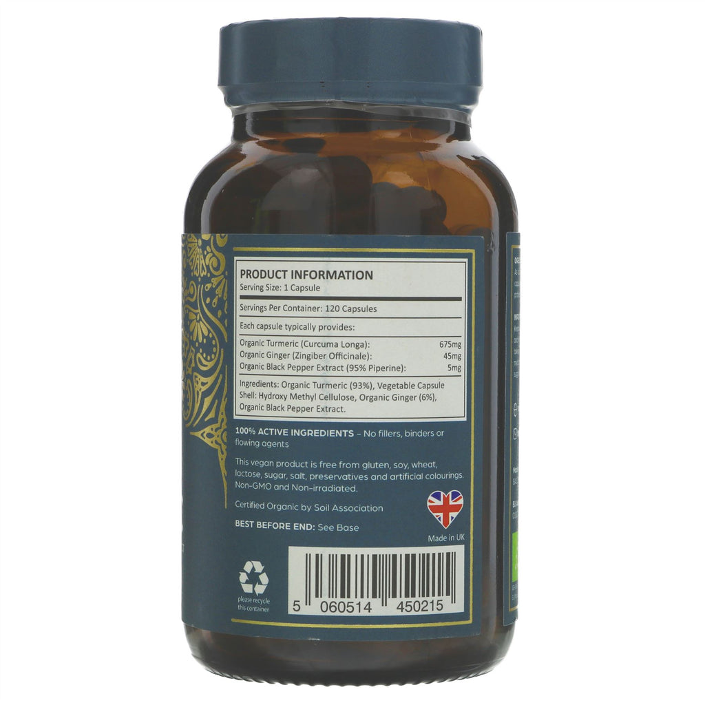 Ayurvediq Wellness | Organic Turmeric | 120 capsules