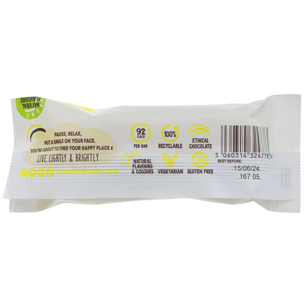 Gluten-free Lemon Meringue Bar by Flower & White. Enjoy the deliciousness of chocolate-coated meringue. Perfect for a sweet treat.
