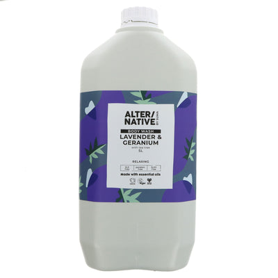 Alter/Native | Body Wash - Lavender & Geranium - Relaxing with tea tree | 5l