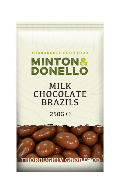 Minton & Donello | Milk Chocolate Brazils | 250g