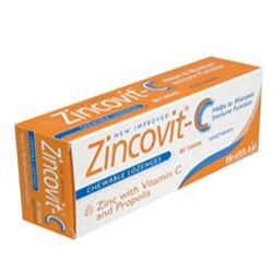 HealthAid | Zincovit C (Vitamin C Zinc Propolis) Blister - 60 Tablets | 60 tablet