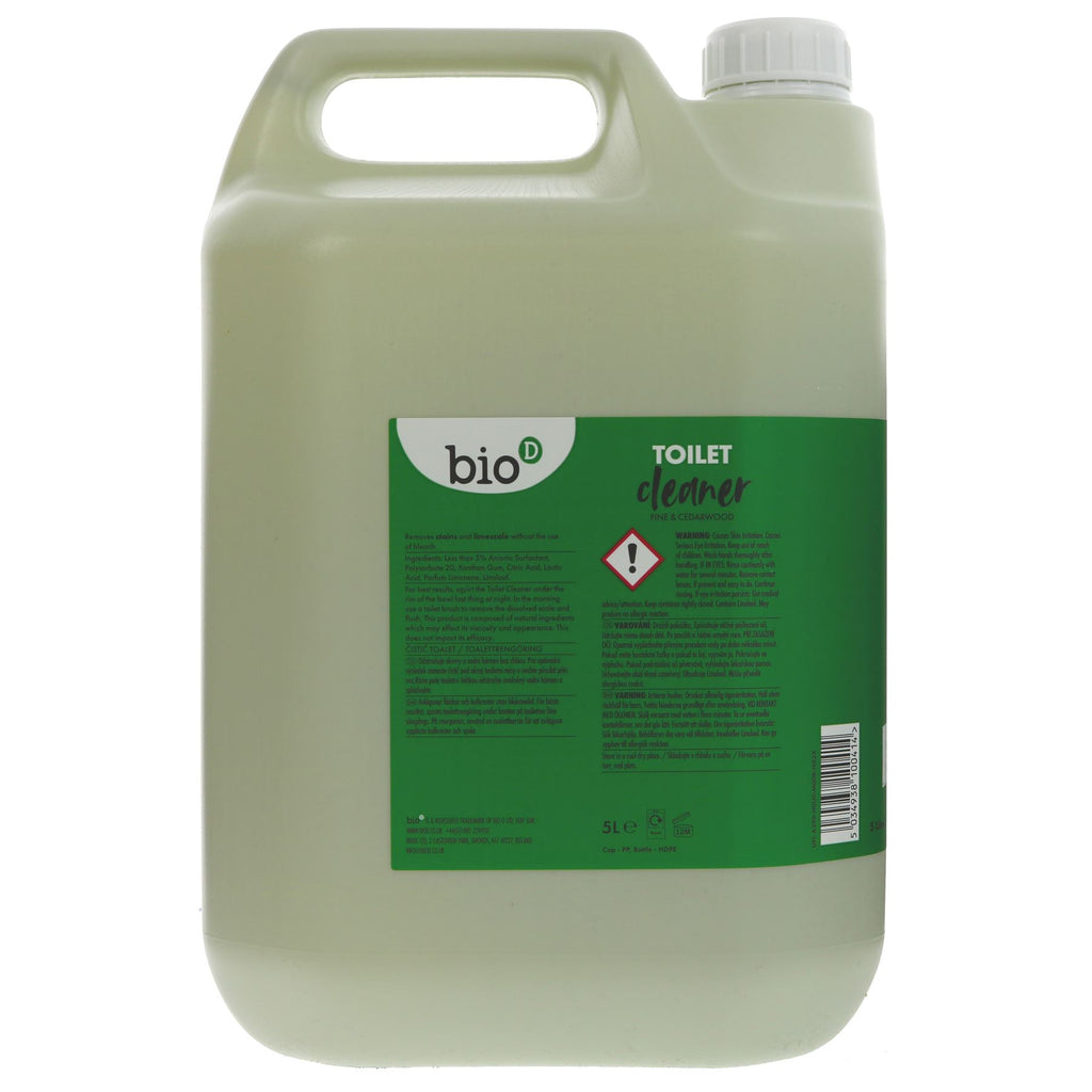 Bio D Pine & Cedarwood Toilet Cleaner - 5L | Vegan & Eco-Friendly