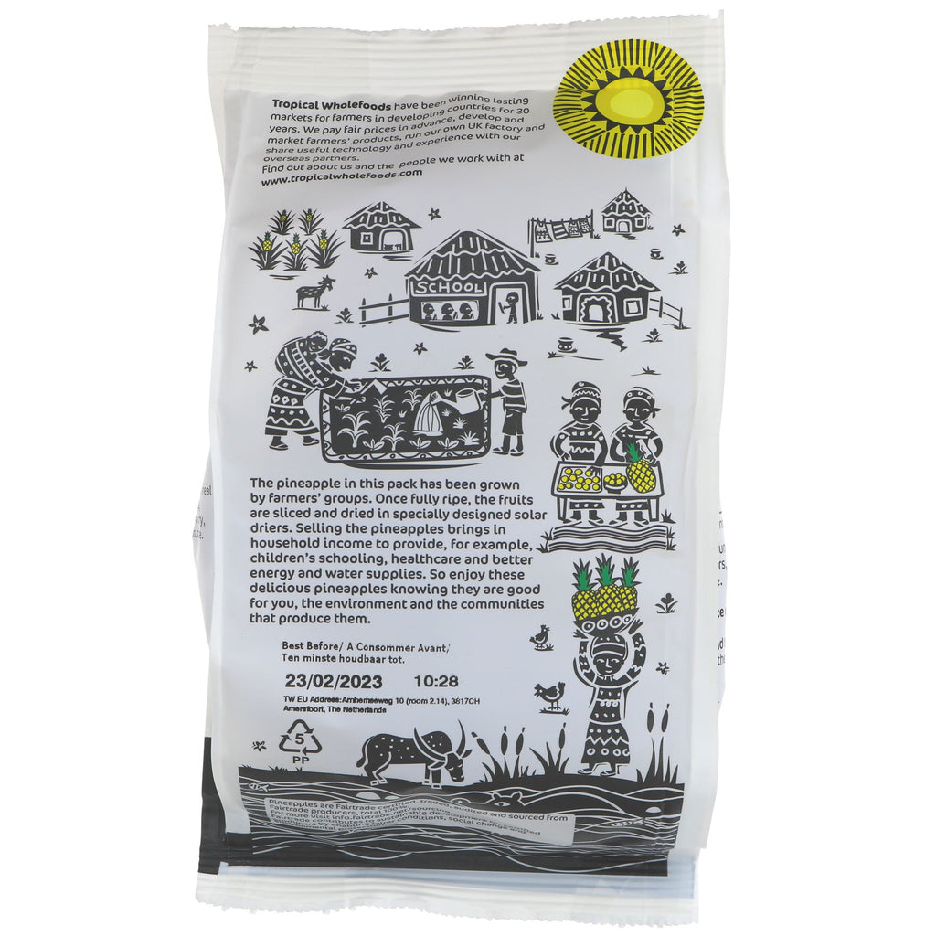 Tropical Wholefoods | Sun Dried Pineapple | 100g