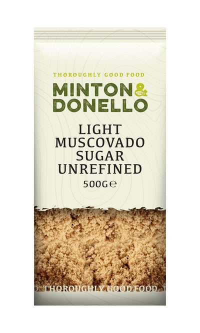 Minton & Donello | Light Muscovado Sugar Unrefined | 500g