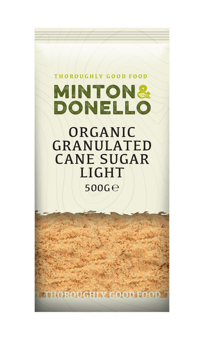 Minton & Donello | Org Granulated Cane Sugar Light | 500g