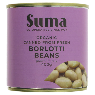 Suma | Fresh Borlotti Beans - Organic | 400g