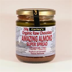 Carley's | Org Raw Chocolate Amazing Almond Super Spread 250g | 250g