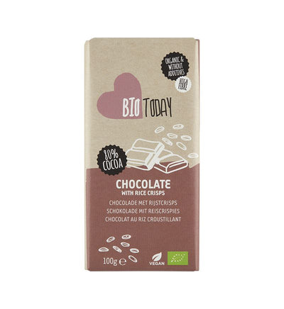 BioToday | Chocolate with rice crisps | 100g