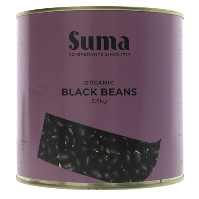 Suma | Black Beans - Organic - Catering Size | 2.6kg