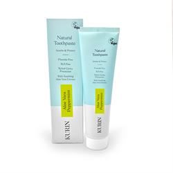 Kurin | Fluoride Free Natural Aloe Vera Toothpaste 100ml - Peppermint | 100ml