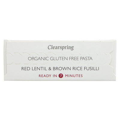 Clearspring | Red Lentil & Brown Rice Pasta - Fusilli | 250g