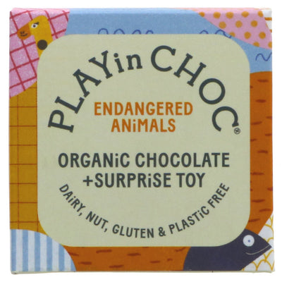 Playin Choc | Endangered Animal Surprise - 20g chocolate & toy | 1