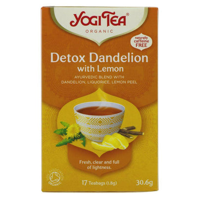 Yogi Tea | Feel Pure with Lemon - Dandelion, Liquorice, Lemon | 17 bags