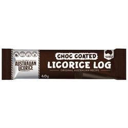 The Great Australian Licorice | Chocolate Coated Liquorice Log 40g | 40g