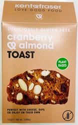 Kent and Fraser | Gluten-Free Vegan Cranberry Almond Toast 110g | 110g