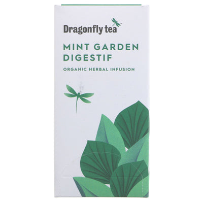 Dragonfly Tea | Mint Garden Digestif - Peppermint, Fennel, Dandelion | 20 bags