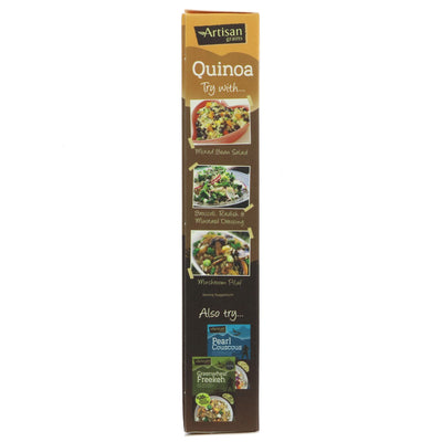 Artisan Grains Royal Quinoa - Vegan, wheat-free, pre-washed superfood with essential amino acids. Perfect for salads, soups, or as a side dish.